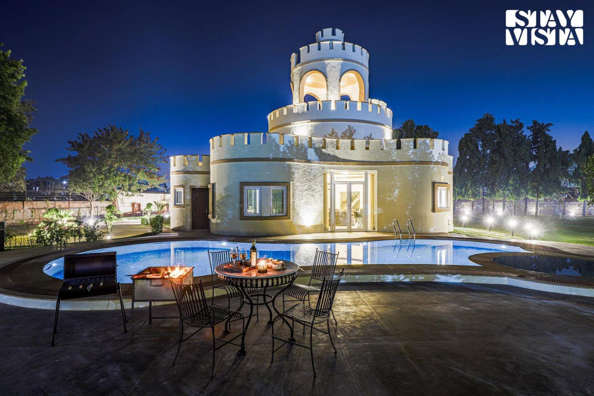 Stayvista'S Mystic Castle With Terrace, Swimming Pool, Lawn With Gazebo Jaipur Exterior foto
